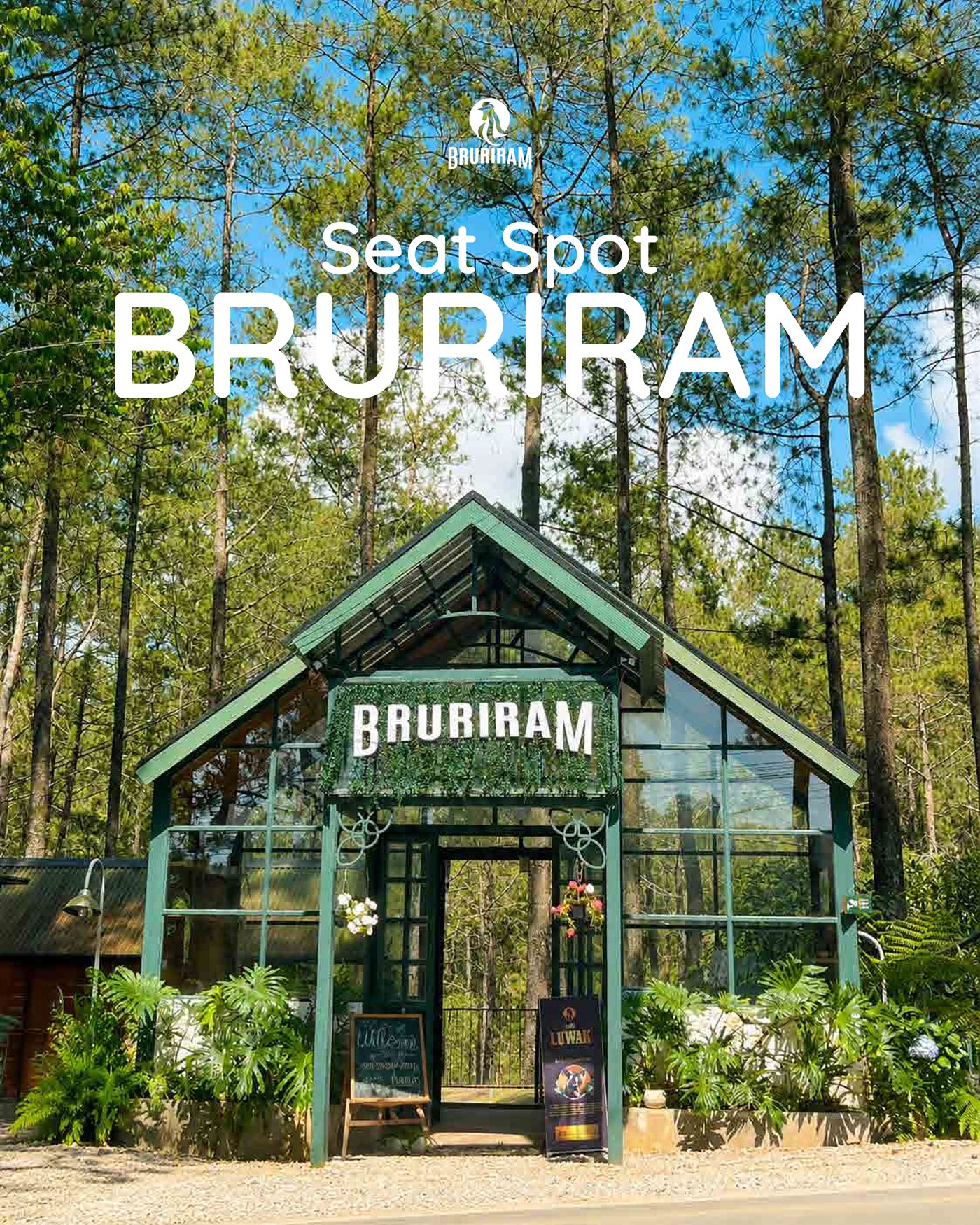 Bangunan Penerima Ikonik Bruriram Cafe & Resto Cikole